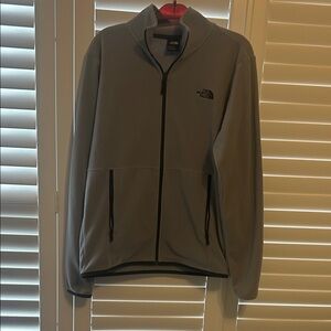 The North Face Light Gray Zip-Up Jacket